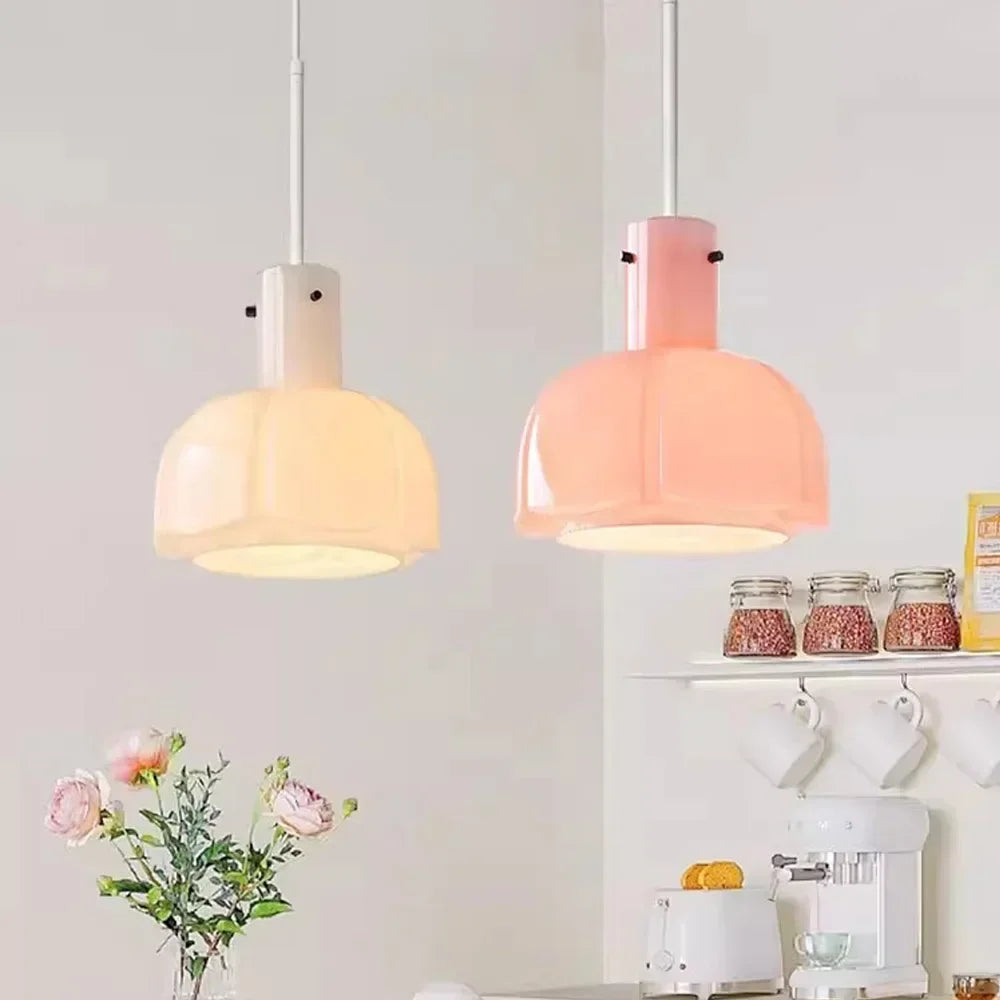 lampe led suspendue en verre design nordique pour intérieur - vue 3 sur 12