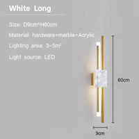 Applique led marbre moderne décoratif