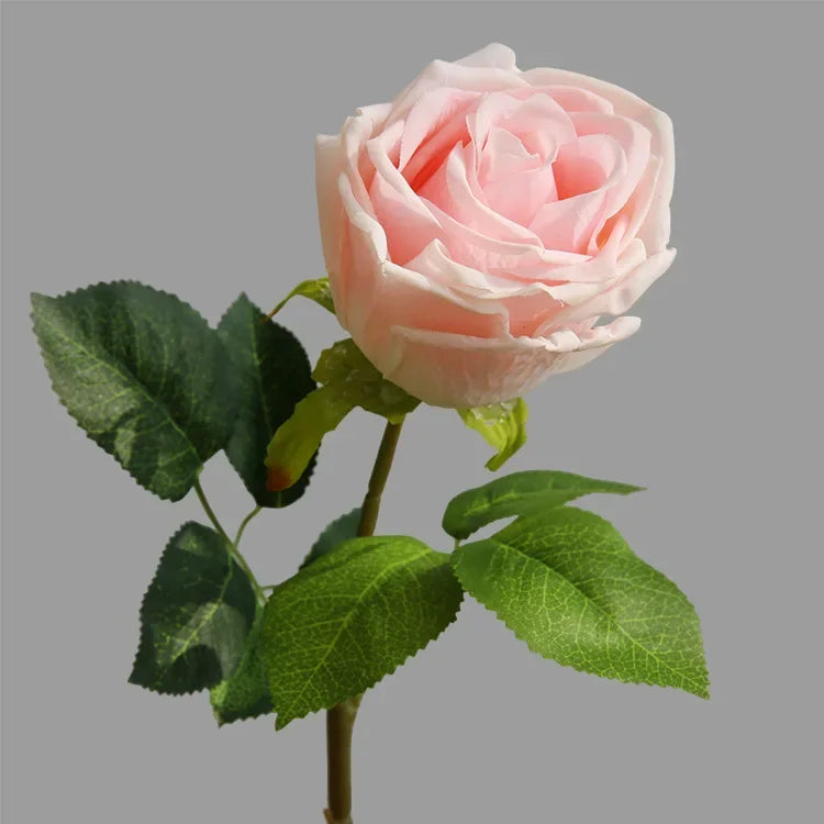 fleurs artificielles en latex roses pour décoration élégante et réaliste