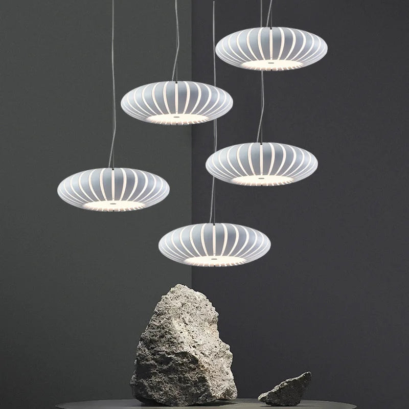 Plafonnier LED moderne chambre créative chaude citrouille Restaurant décor - vue 4 sur 8