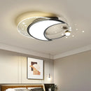 lustre moderne en fer avec éclairage led design étoile