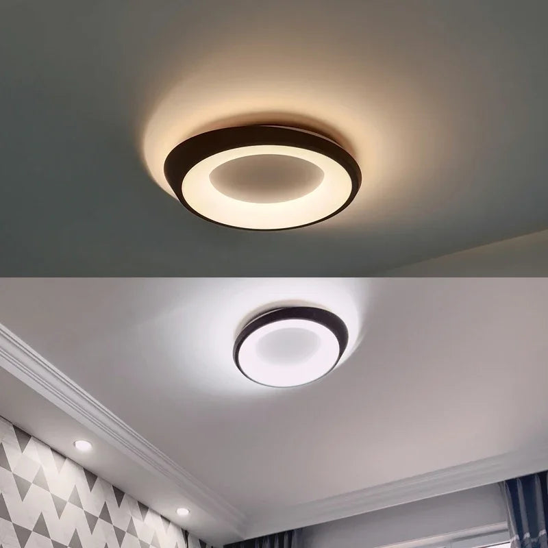 plafonnier led rond style nordique pour intérieur moderne - vue 3 sur 6