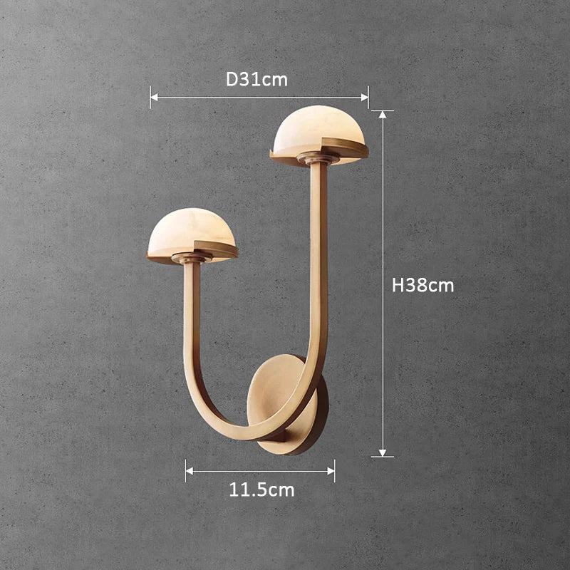 applique murale en marbre naturel au style nordique américain - vue 5 sur 10