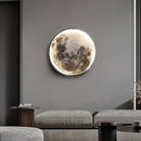 applique murale moderne en forme de lune éclairage décoratif 3D