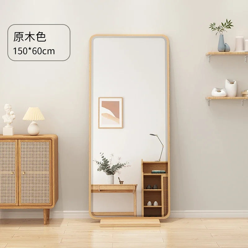 miroir vintage rectangulaire en bois pour décoration intérieure