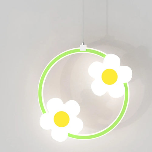 lustre fleur suspension pour fille chambre de bébé - vue 6 sur 9