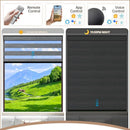 Store enrouleur occultant double couche wifi telecommande salon