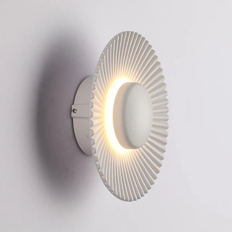 applique murale led moderne en forme de disque pour hôtel et restaurant - vue 6 sur 11