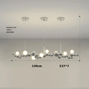 suspension design led art déco en or chromé pour intérieur élégant