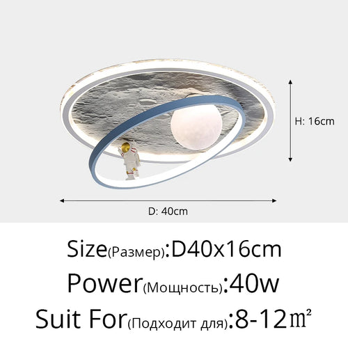 plafonnier led rond pour éclairage intérieur moderne - vue 12 sur 12