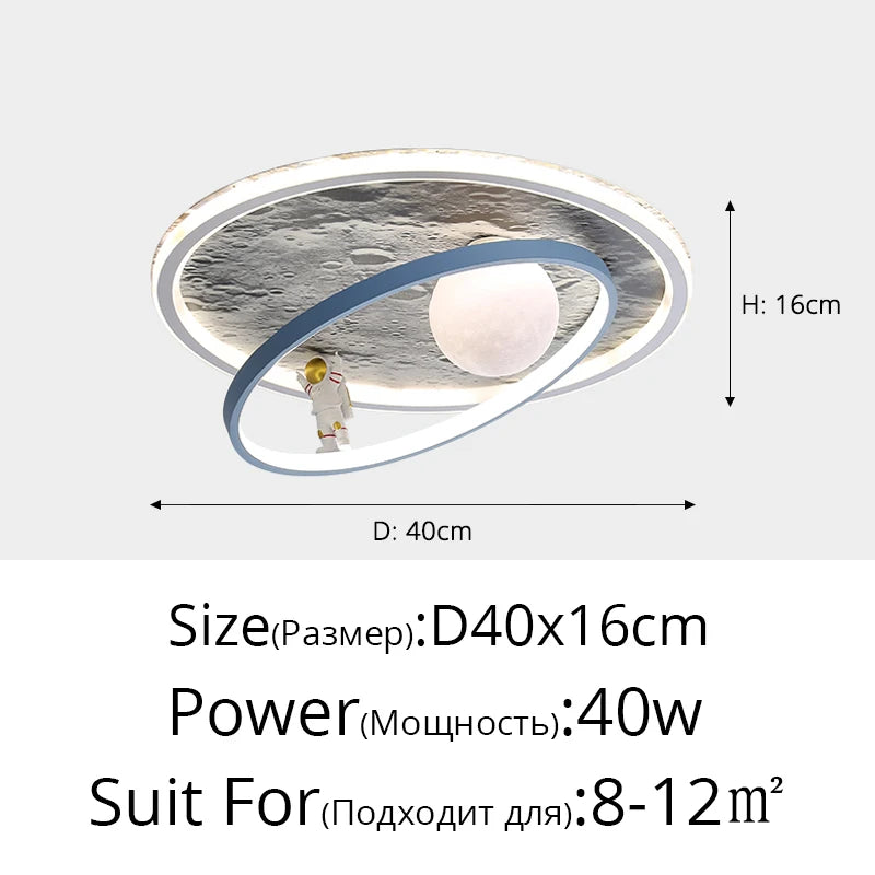 plafonnier led rond pour éclairage intérieur moderne - vue 12 sur 12