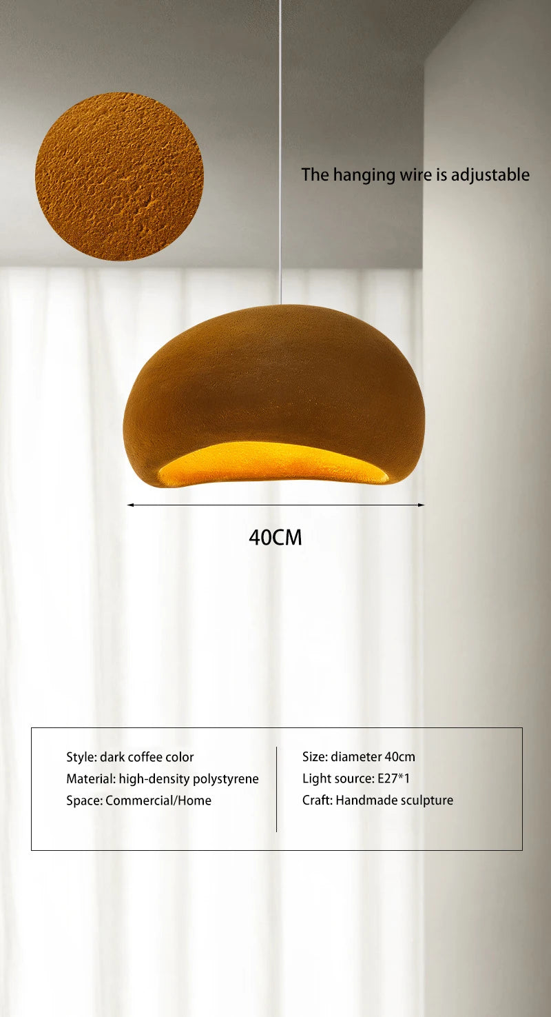Suspension en polystyrène colorée aux formes arrondies design - vue 16 sur 18