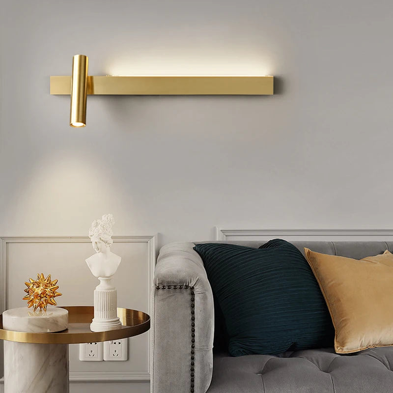 applique murale minimaliste en cuivre design moderne et créatif - vue 4 sur 13