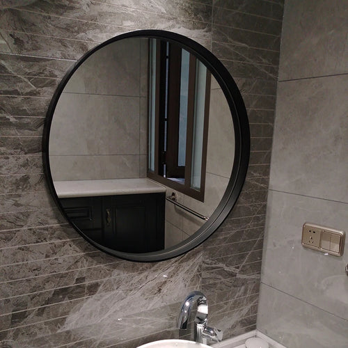 miroirs décoratifs ronds adhésifs pour salle de bain et décoration murale - vue 4 sur 11