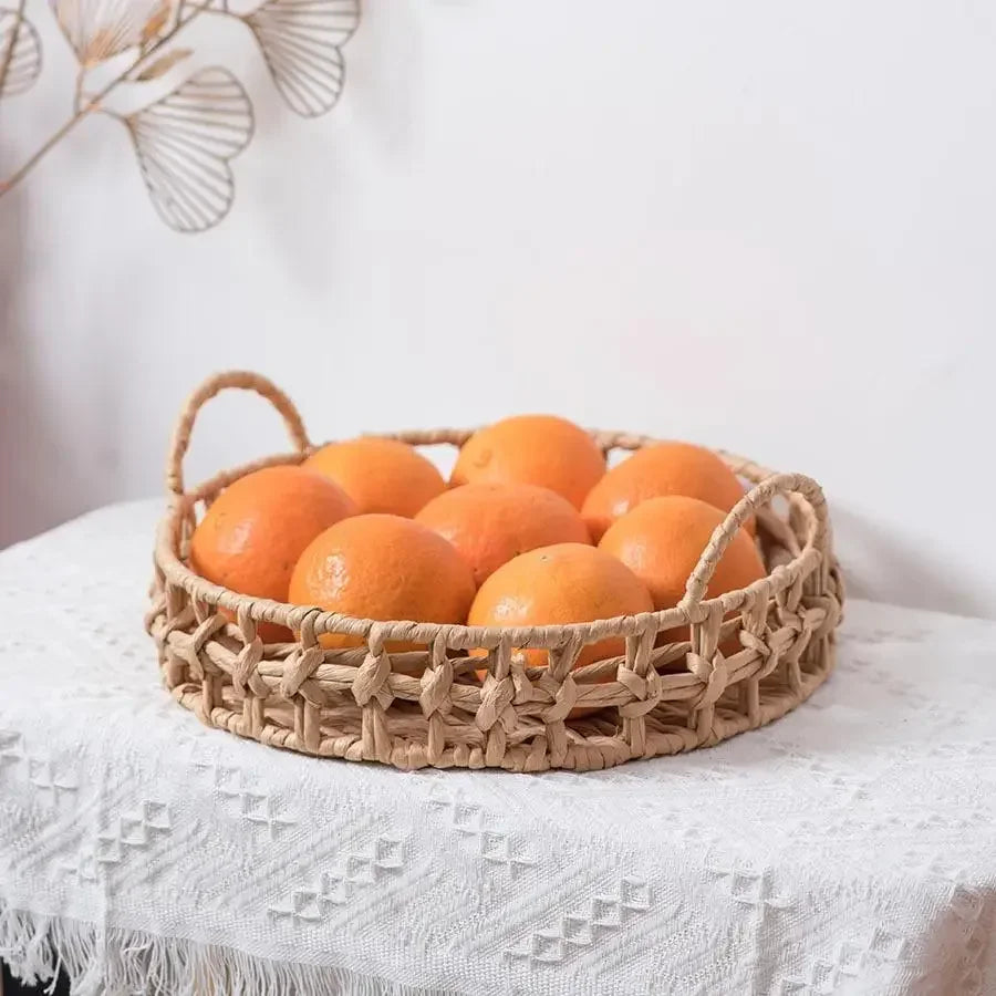 panier à fruits en osier tissé pour décoration et rangement - vue 5 sur 8
