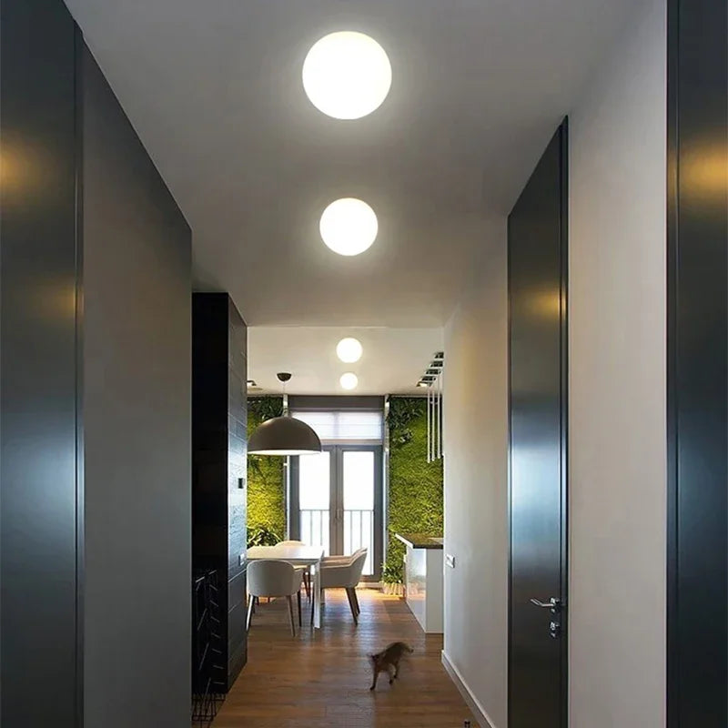 plafonnier en verre moderne pour décoration intérieure élégante - vue 4 sur 11