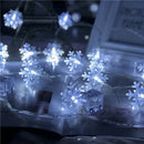 guirlande lumineuse flocon de neige pour décorations de Noël et fêtes