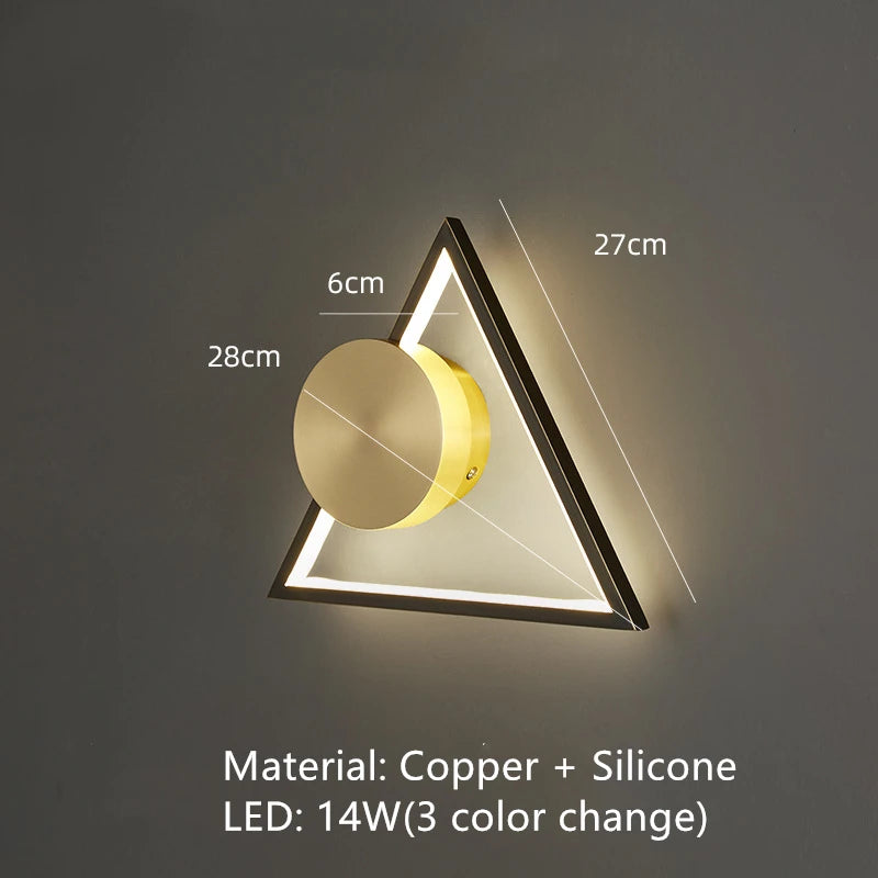 applique murale led en laiton style art déco pour intérieur moderne - vue 11 sur 23