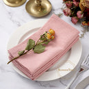 Serviette de table coton uni lavable lot 24