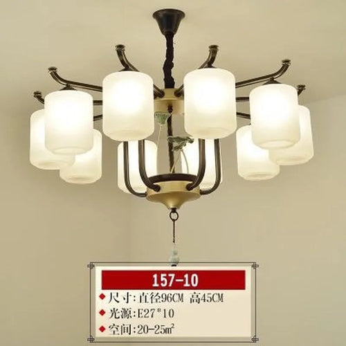 lustre rétro chinois pour un éclairage élégant et chaleureux - vue 10 sur 21