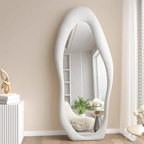 miroir intégral ondulé design nordique pour décoration intérieure - vue 5 sur 13