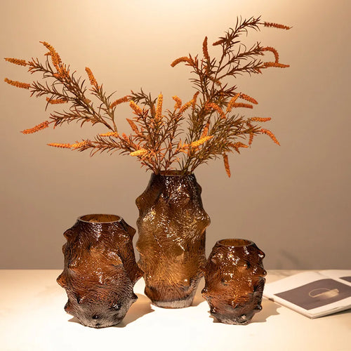 vase en verre concombre de mer pour terrarium décoratif - vue 5 sur 10