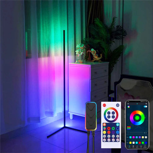 lampe salon smart rgb couleur musique télécommande - vue 7 sur 7