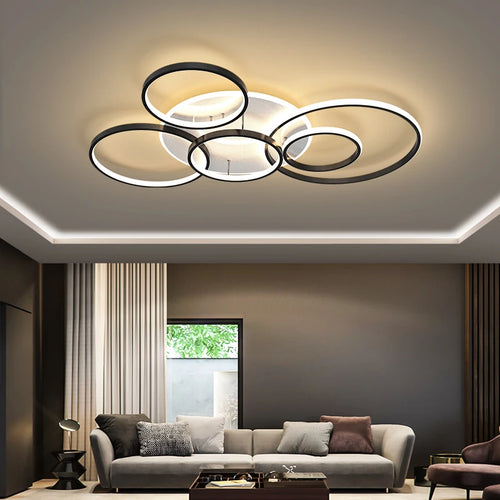 lustre led moderne minimaliste à intensité variable pour éclairage intérieur - vue 5 sur 25