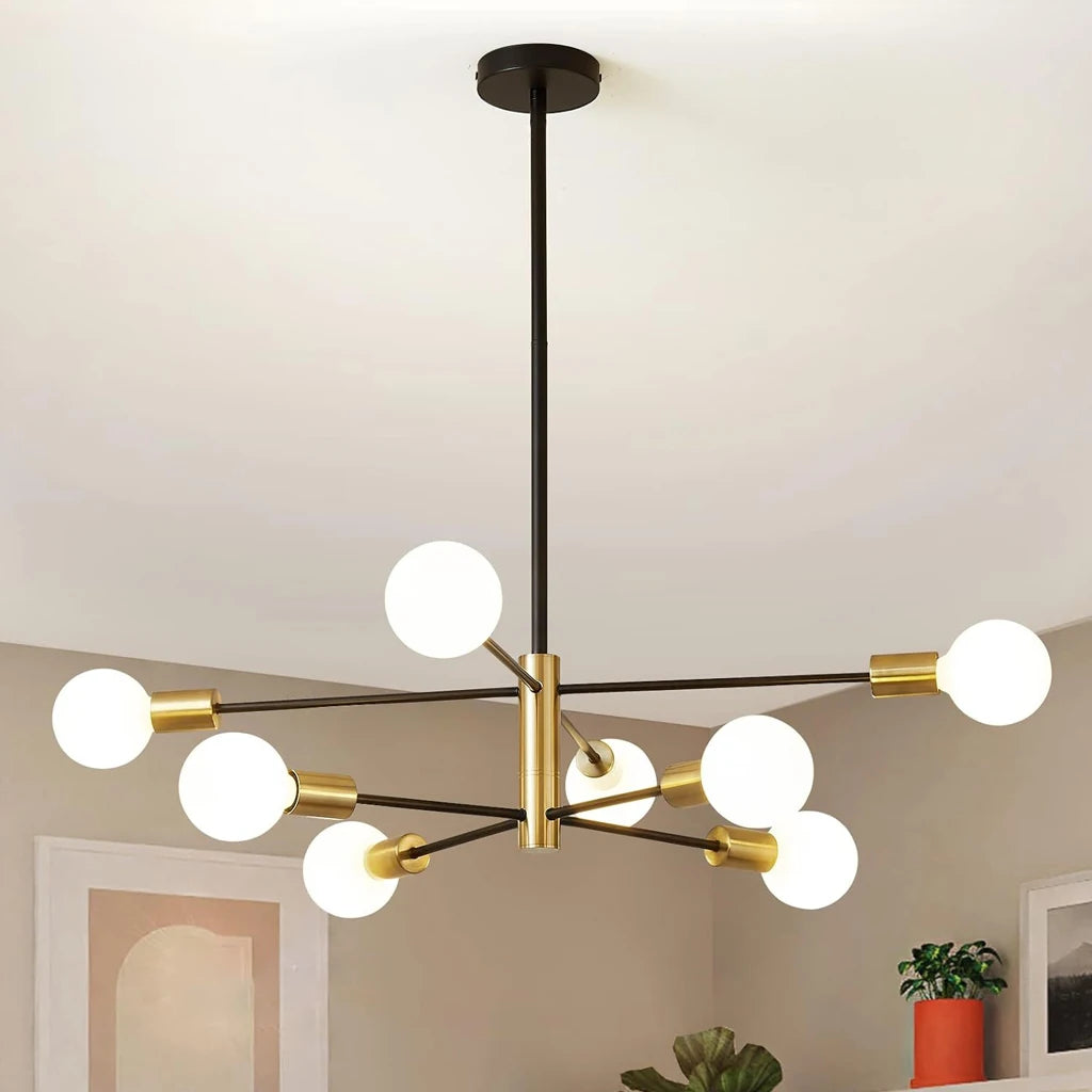 lustre moderne spoutnik pour un décor contemporain élégant - vue 6 sur 11