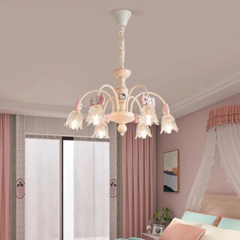 lustre créatif mignon pour chambre de princesse enfant - vue 5 sur 8