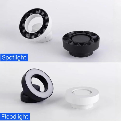 Plafonnier spot anneau led anti-éblouissement monté sur surface pliable - vue 4 sur 10