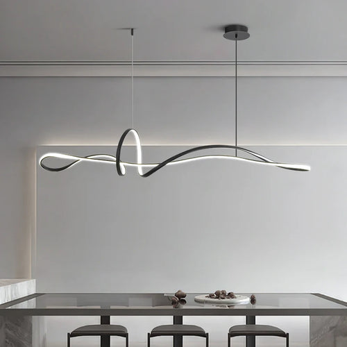 lustre minimal personnalisé nœud papillon éclairage moderne 2023 - vue 4 sur 8