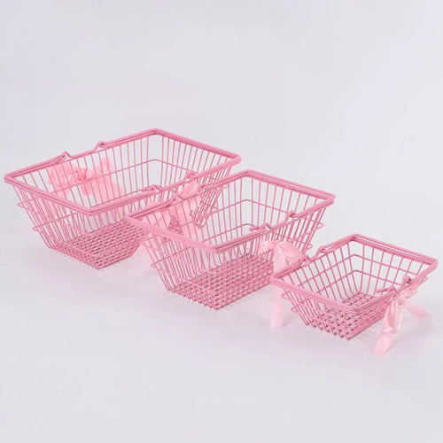 mini panier en fer pour rangement bijoux et cosmétiques - vue 3 sur 6