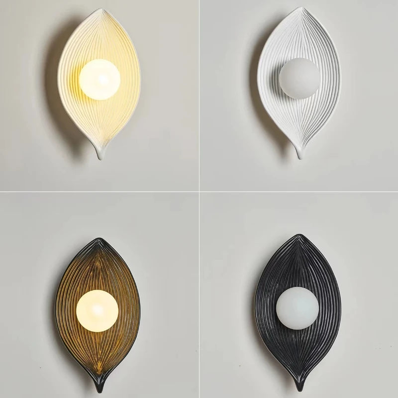 Wabi Sabi-Creative Boat LED Wall Light, Interior Resin Decorative Light, Designer, Hotel, Villa, Cafe, Aisle, G4 - vue 6 sur 9