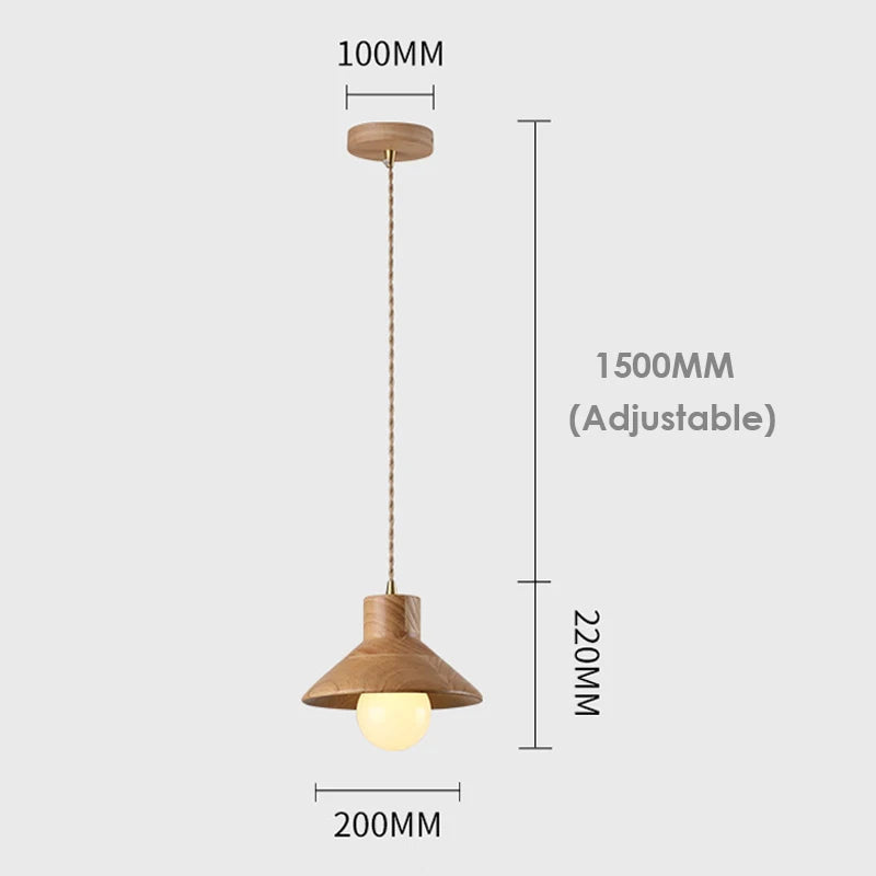 suspension en bois pour décoration intérieure et éclairage