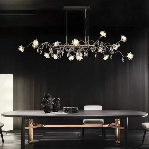 lustre led postmoderne en cristal nordique luxe g4 intérieur - vue 3 sur 5