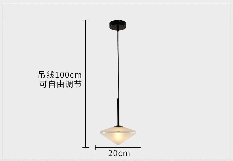 suspension en verre design pour décoration intérieure moderne