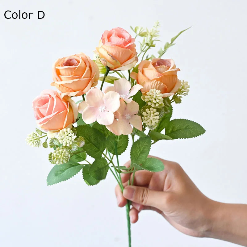 bouquet de pivoines artificielles rétro pour décoration de mariage - vue 7 sur 10