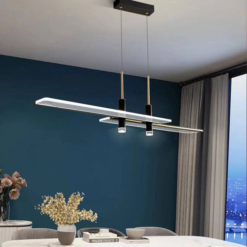 lustre led minimaliste postmoderne créatif design suspension - vue 5 sur 10