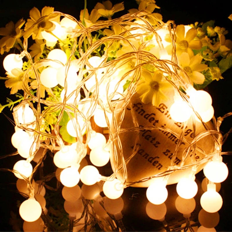 guirlande lumineuse led 10 m pour mariage jardin et décoration extérieure - vue 6 sur 9