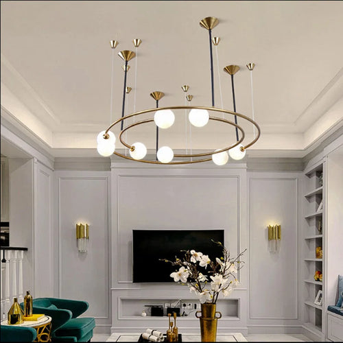 suspension en verre design pour une décoration moderne intérieure - vue 3 sur 7