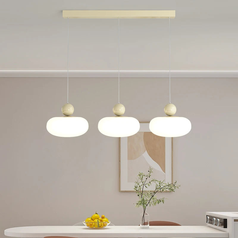 lustre led plafonnier moderne pour cuisine île bar intérieur - vue 6 sur 10