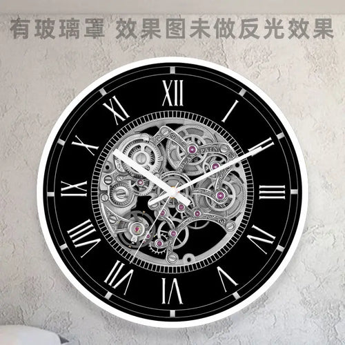 horloge murale rétro silencieuse à quartz pour restaurant américain - vue 3 sur 7