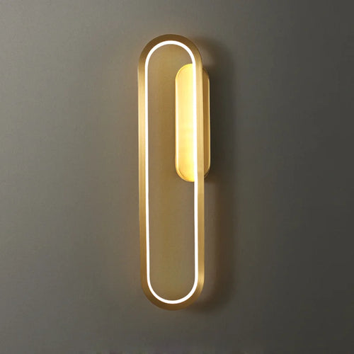 applique moderne nordique en cuivre luxe led décoratif - vue 2 sur 8
