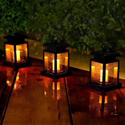 lampes solaires à led pour jardin et extérieur décoratif - vue 5 sur 7