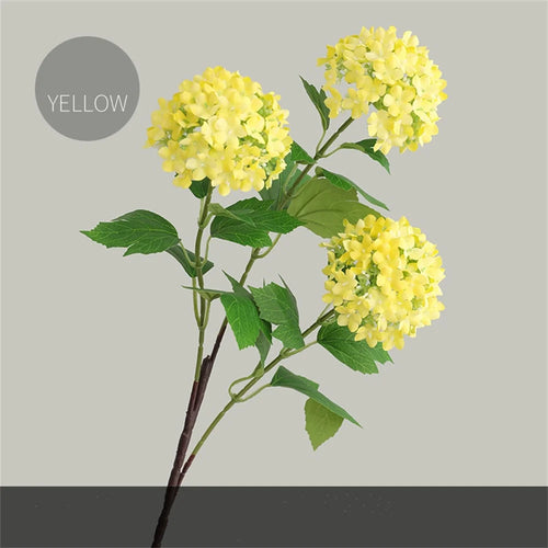 bouquet d'hortensias artificiels en soie pour décoration de mariage - vue 10 sur 13