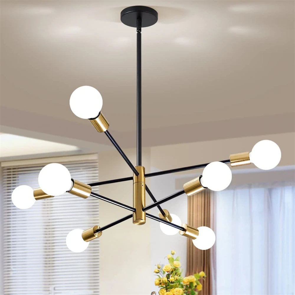 lustre de luxe moderne suspension led décoration nordique - vue 4 sur 11