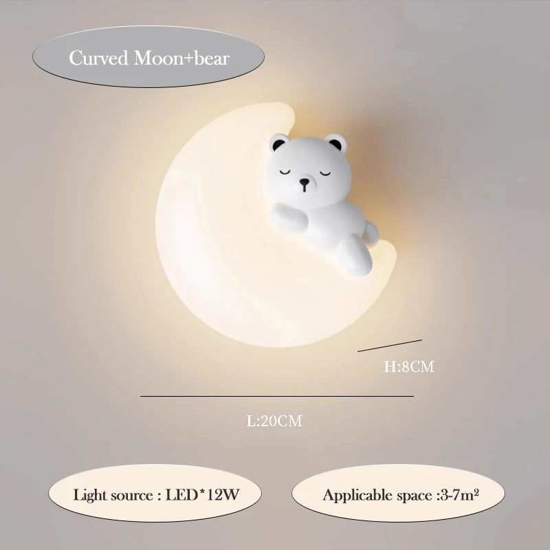 applique murale lapin mignon pour chambre enfant décoration moderne - vue 8 sur 10