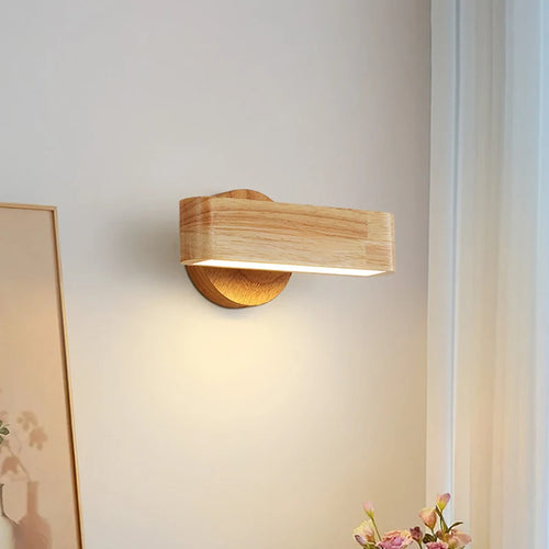 applique murale moderne en bois pour intérieur et veilleuse décorative - vue 3 sur 8