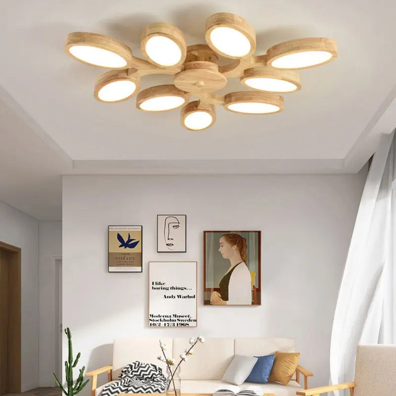 lustre à led moderne design arbre pour décoration intérieure - vue 3 sur 9